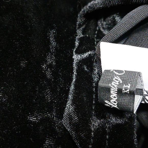 Black Velvet, Skater Dress, Goth, XL - Picture 12 of 13